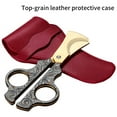 thumbnail image 5 of Cigar Cutter Knife Metal Cigar Guillotine Tobacco Cutting Tool Sharp Double Edged Tobacco Cutting Tool Handle Cigar Scissors (style3), 5 of 7