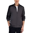 thumbnail image 2 of Ideology Mens Regular Fit Moisture Wicking Zip-Up Jacket Black Size M, 2 of 3
