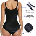 thumbnail image 5 of QRIC Shapewear for Women Tummy Control Brief Bodysuit Open Bust Body Shaper Zipper Closure Black, 3XL, 5 of 6
