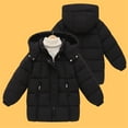 thumbnail image 5 of KAUOD Boys Girls Snap Button Hooded Puffer Coats Winter Warm Zipper Pockets Windproof Outwear Down Jackets for Kids Toddler, 5 of 5