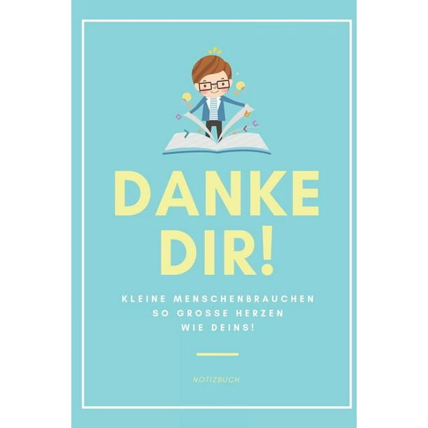 Kleine Menschen Brauchen So Große Herzen Wie Deins A5 Notizbuch kariert als Geschenk