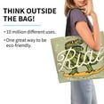 thumbnail image 2 of Pofeuu Dinosaur Print Reusable Grocery Bags - Washable, Foldable, Packable Tote, Large Handles, Heavy Duty, Zippered Top Pouch, 2 of 8