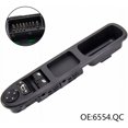 thumbnail image 2 of 6554.QC Interruptor de control de potencia izquierdo, interruptor de ventanilla eléctrica delantera del lado izquierdo del conductor 6554QC para Citroen C3 para Peugeot 207 CC, 2 of 5