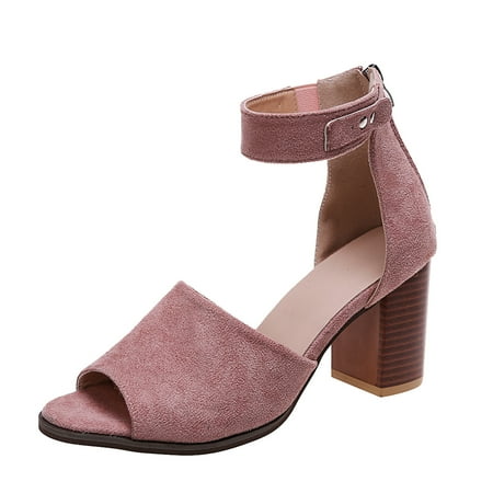 

fvwitlyh Platform Sandals Heels for Women Strappy Platform SandalsOpen Toe Heeled Sandals Ankle Strap Adjustable Buckle Lucite High Heel Shoes