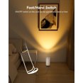 thumbnail image 2 of 2 Pack Uplighting Indoor Floor Can Light,6W Up Lights with 3000K LED GU10 Bulbs, Uplights Floor Spot Lights Indoor for Home Accent Lighting, 5.9 FT Plug Cord & Foot Switch, White, 2 of 6