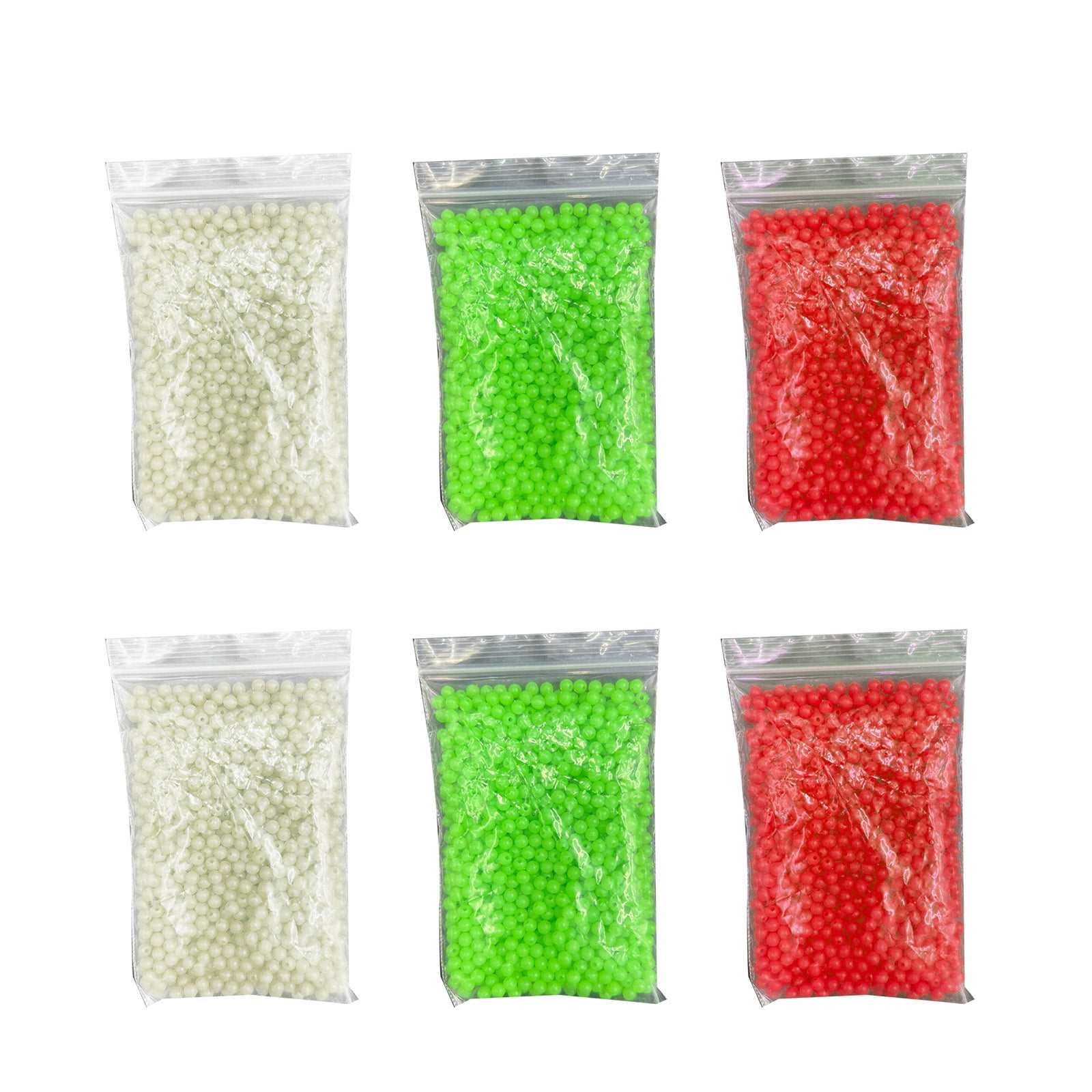 KUFptva 1000Pcs Glowing Fishing Beads Glow Fishing Beads Round Glow Eggs Fishing Beads Beads Glow in Dark Beads