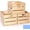 natural color, variant on 3 Pack Large Wood Crates Box for Storage 16 x 12 x 9.5 Inches Unassembled Wooden Milk Crates with Handle Decorative Nesting Box for Winter Display Rustic DIY Office Home Retail Art Craft