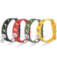 thumbnail image 4 of Pet Collar Reflective Adjustable: Faux Leather Cat Collar Dog Collar with Bell, 4 of 10