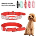 thumbnail image 3 of Pet Dog Collar with Faux Crystal Bow Dress-Up Adjustable Necklace with Inlaid Rhinestone - Adds Elegance and Style to Your Pet's Look, 3 of 8
