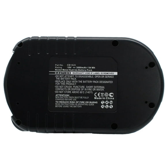 Batteries N Accessories BNA-WB-H6327 Power Tools Battery - Ni-MH, 18V, 3000 mAh, Ultra High Capacity Battery - Replacement for Hitachi EB1812S Battery