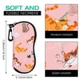 thumbnail image 2 of Estuche para Anteojos MoKo de Neopreno con Cierre y Clip, Estampado de Gato, 2 of 7