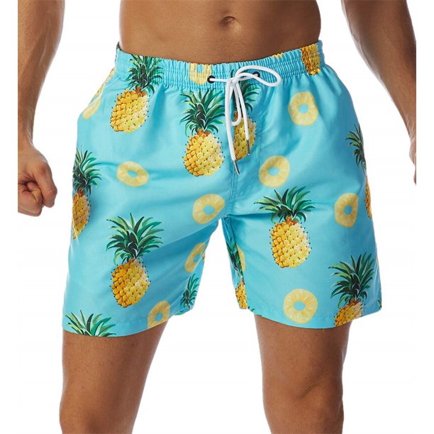 Simple Pineapple Graphic Beach Shorts Pants Men 3D Printing Surf Board Shorts Summer Hawaii Swimsuit Swim Trunks Cool Ice Shorts Fivean unisex