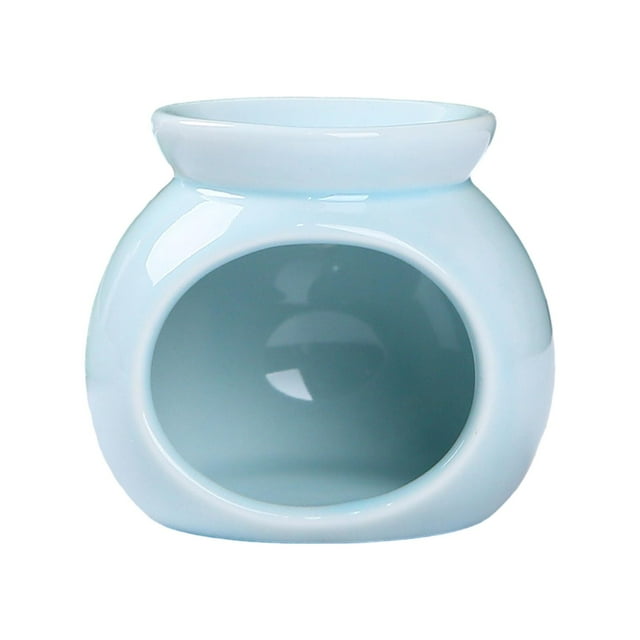 Quemador de aceites esenciales, porta fragancias, mini porta velas, quemador de aceites aromáticos, vela Azul