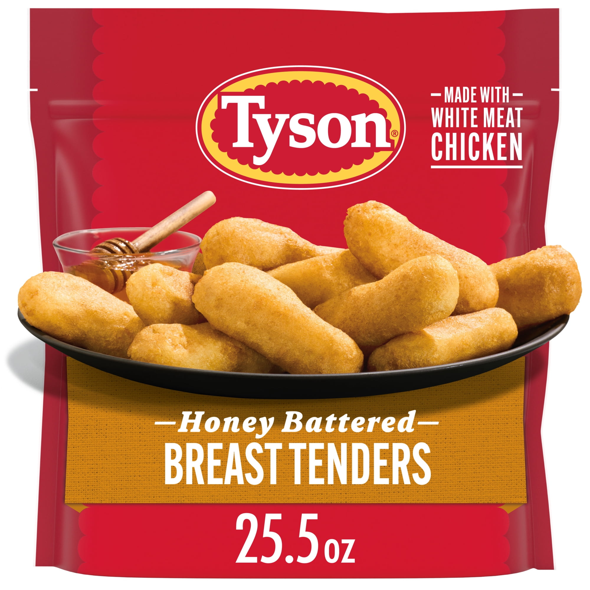 Tyson Honey Battered Breast Tenders, 25.5 oz (Frozen, Fully Cooked)