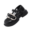 thumbnail image 2 of Ovbmpzd Sandals for Girls Size 7 Black Low Heels Bow Summer Closed Toe Sandals Dress Party Princess Adjustable Straps Wedding Shoes for Little Big Kid, 2 of 6