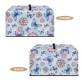 thumbnail image 4 of TSOVTHRID Butterfly Boho Mandala Lotus Print Toaster Oven Cover Stain-Resistant Microwave Dust Cover Dust-Proof Kitchen Machine Covers Suitable for Most Microwave Ovens, 20.9"W x 15.7"D x 12.4"H, L, 4 of 7