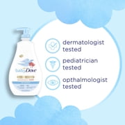 Baby Dove Sensitive Skin Care Hypoallergenic Liquid Body Wash with Pump, Rich Moisture, 20 oz
