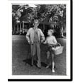 thumbnail image 2 of Historic Framed Print, [Sally Fitzgerald of Nyack, N.Y. holding hand of her foster grandfather", 92-year old William O. Powell; a service of Adult Counselors and Home Finders]", 17-7/8" x 21-7/8", 2 of 9