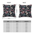 thumbnail image 2 of Yiaed Colorful Tropical Leaves Print Pillow Covers Super Soft Decorative Square Throw Pillow Covers Case Cushion Covers for Sofa Couch Bedroom Car Decor（No pillow core）-16"x16", 2 of 7