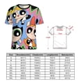 thumbnail image 2 of The Powerpuff Girls Womens T-Shirt Round Neck Short Sleeve Tee Shirts Summer Breathable Tops Blouse 3XL, 2 of 8