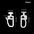 thumbnail image 2 of 200 Pack Curtain Gliders With 8.3 Mm Head Folding Glider Curtain Rail Track Glider Hooks For Curtai-zzy, 2 of 5