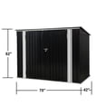 thumbnail image 2 of Relyard Abri à Ordures en Métal 6x3 pour 3 Bacs, Rangement Extérieur, 2 of 5