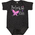thumbnail image 3 of Inktastic Twinkle Toes Pretty Butterfly Girls Baby Bodysuit, 3 of 5