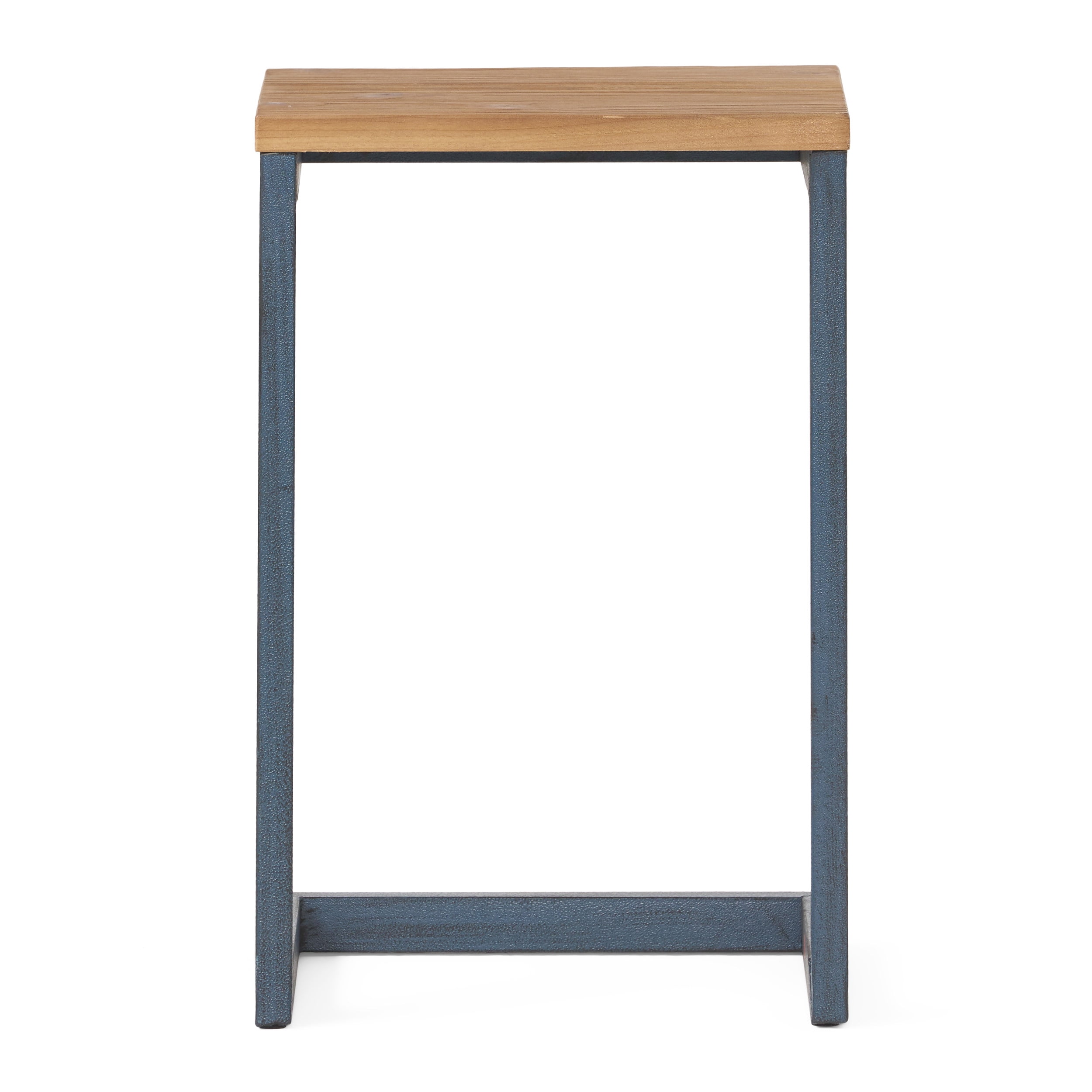 Noble House Edward Small Firwood Antique C-Shaped Accent Side Table