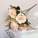 thumbnail image 3 of Flores artificiales, flores falsas, flores de imitación, juego de regalo para mujer, flores de rosa de franela para boda, fiesta, decoración de ramo para el hogar, rosa artificial, 3 of 5