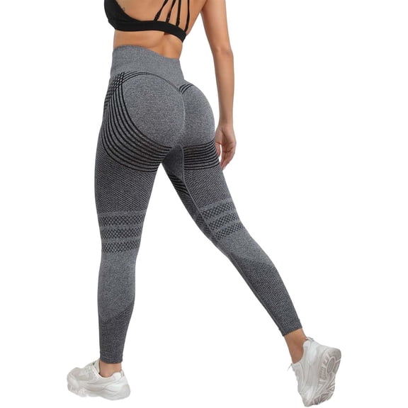 3D Compression Leggings for Women - High Waist Tummy Control Resistance Band Yoga Pants Butt Lifting Smooth Leggings