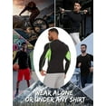 thumbnail image 6 of ANYFIT WEAR Men Athletic Cool Dry Fit T Shirts Long Sleeve Fitness Running Sports Muscle Gym Workout Patchwork Undershirt, 6 of 6