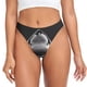 thumbnail image 1 of Balery Black And White Shark Tangas de Algodón para Mujer con Estampado – Ropa Interior Sexy, Transpirable, G-string-4X-Large, 1 of 6