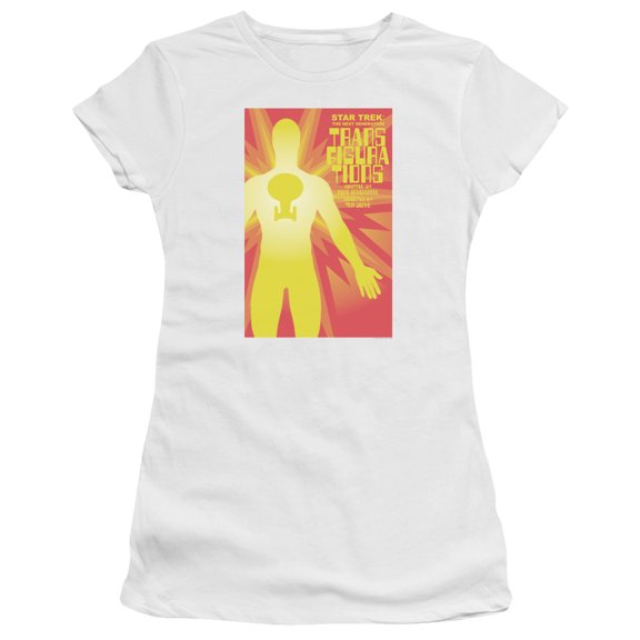Star Trek Tng Season 3 Episode 25 Junior Women's Sheer T-Shirt White