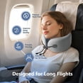 thumbnail image 6 of Travel Pillow With Cool Material,Neck Pillow For Traveling With 100% Pure Memory Foam,Travel Neck Pillow With Hard Case,Airplane Pillow For Traveling,Travel Essentials,Ergonomic Design For Men Women, 6 of 19