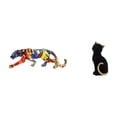 thumbnail image 1 of esculturas,estatua de figura decorativa andante,Figura de escritorio,Estatua de gato,linda decoración para estante o escritorio,Figuras decorativas creativas para la oficina y el hogar, 1 of 8