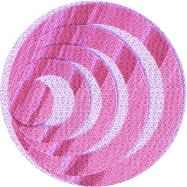 Ahgly Company Tapis d'Intérieur Rond Lavable en Machine Transitionnel Rose Fleur, 4 Pieds Rond