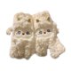 thumbnail image 3 of Guantes de invierno para mujer, gruesos, informales, a la moda, para clima frío, suaves. Blanco, 3 of 9