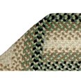 thumbnail image 3 of Better Trends BRWB2748GR Wool Bridge Braided Rug, Green - 27 in., 3 of 3