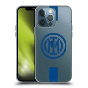 Head Case Designs Officially Licensed Inter Milan Logo Stripes Soft Gel Case Compatible with Apple iPhone 13 Pro