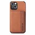thumbnail image 1 of K-Lion for iPhone 14 Wallet Case Stylish Weaving Pattern with RFID Blocking Card Slots Kickstand Function Magnetic Shockproof Protective Purse Case for iPhone 14,Brown, 1 of 7
