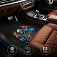 thumbnail image 4 of XMXT Waterproof Floor Mats for Cars, Gaming Skull Print Car Floor Mats All Weather Universal Fit Auto Carpet Car Accessories, 4 Piece, 4 of 6