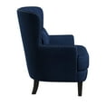 thumbnail image 6 of Lifestyle Solutions Lille Wingback Chair, Navy Blue Fabric, 6 of 10