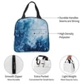 thumbnail image 4 of Honeii Abstract Ocean Waves Print Lunch Bag Women, Lunch Box Lunch Bag for Women Adult Men, Small Leakproof Cute Lunch Tote Large Capacity Reusable, 4 of 8