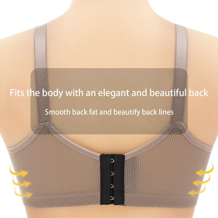 Borniu Wirefree Bras for Women, Plus Size Front Closure Lace Bra Wirefreee  Extra-Elastic Bra Adjustable Shoulder Straps Sports Bras 36B/C-42B/C