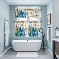 thumbnail image 4 of Summer Surfing Kitchen Curtains Valances and Tiers Set of 3 Surfboard Beach Palm Trees Wood Grain Retro Tier Curtains and Valance with Rod Pocket for Small Windows, 27.5"x36", 4 of 9