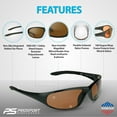 thumbnail image 6 of proSPORT BIFOCAL Sunglass Reader Safety Sport Wrap Men & Women HD Amber 2 Pairs, 6 of 6