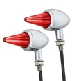 thumbnail image 1 of Paquete de 2 luces LED genéricas de señal de traseras, piezas resistentes al desgaste, accesorios de repuesto para motocicletas para profesionale Galvanoplastia roja, 1 of 8