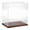 Hardwood Base, variant on Plymor Clear Acrylic Display Case with Hardwood Base (Mirror Back), 12" W x 8" D x 12" H