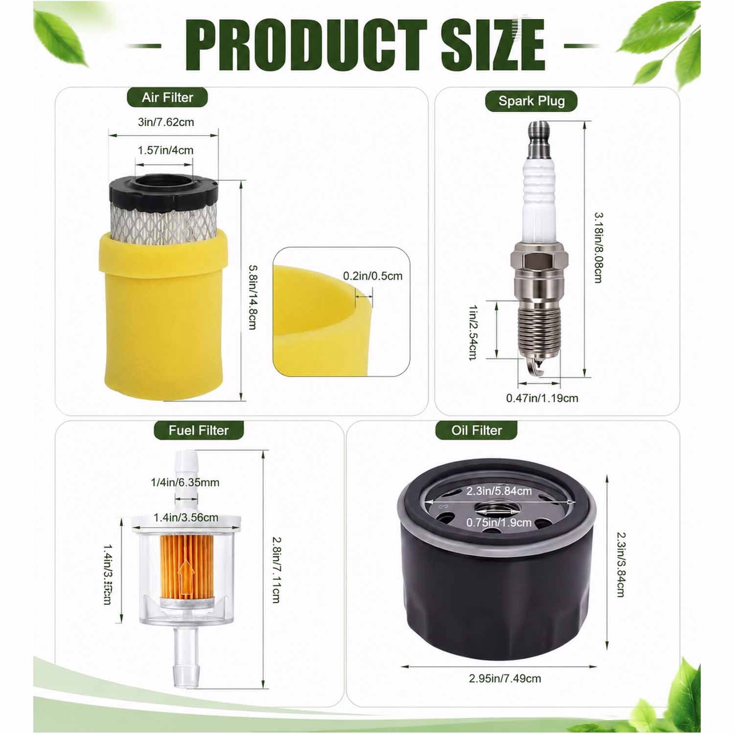 793569 793685 Air Filter for BS Craftsman 793569 4241 5415 John Deer-e GY21055 MIU11511 LA125 LA115 D100 D110 D120 Parts Craftsman YT3000 LT2000 T110 Mower 696854 Oil Filter