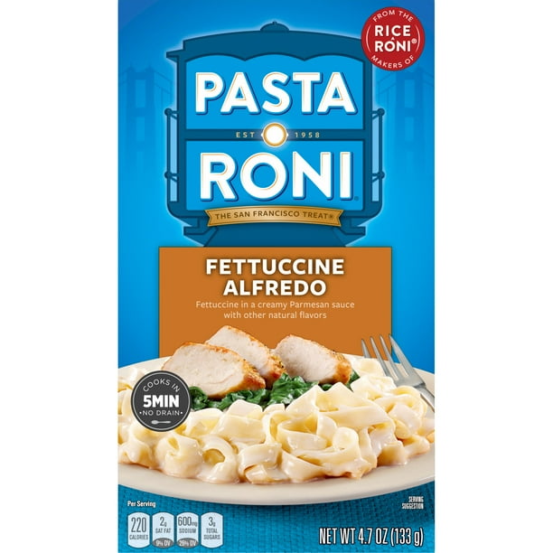 Pasta Roni Fettuccine Alfredo, 4.7 oz Box